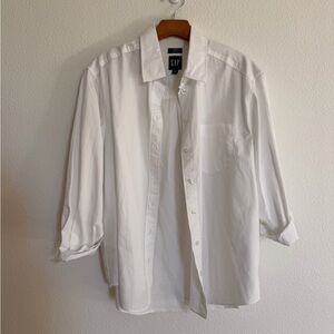 GAP White Women’s Big Shirt Classic Button Down